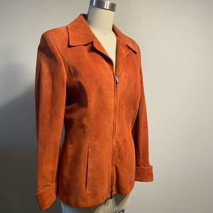 Vintage Burnt Orange Suede Casini Jacket
